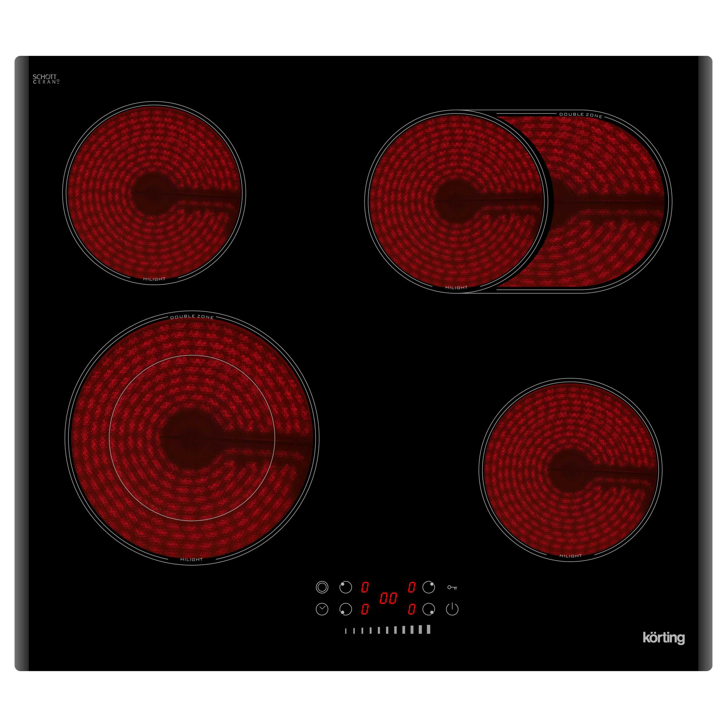 Электрическая варочная панель HK 62550 B - Варочные поверхности Körting