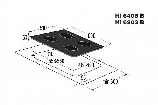 Индукционная варочная панель HI 6405 B