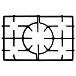 Газовая варочная панель HG 761 CTSI