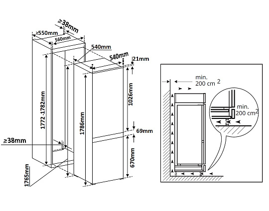 Холодильник KSI 17939 CFNFZ