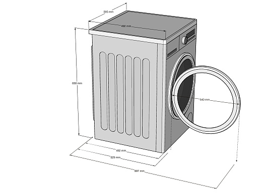 Отдельностоящая стиральная машина KWM 50IM140